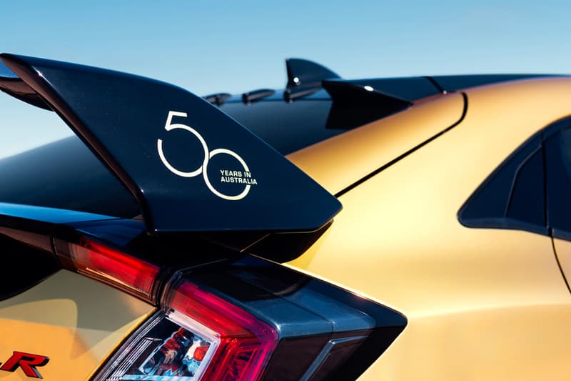 Honda 50th Anniversary Australia Gold NSX racing lawnmower gold wraps Type R Honda Civic
