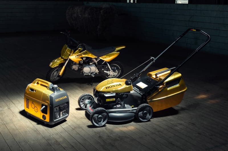 Honda 50th Anniversary Australia Gold NSX racing lawnmower gold wraps Type R Honda Civic