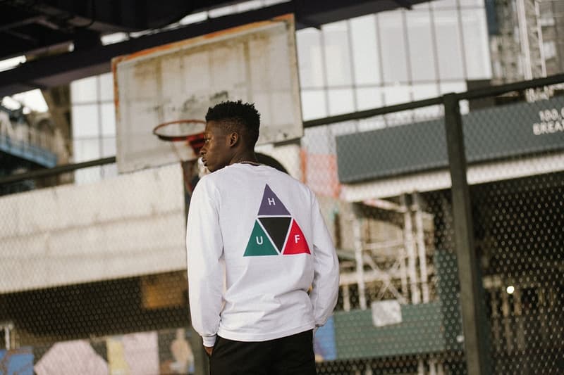 huf primavera 2019 verão lookbook editorial roupas anorak jaqueta com capuz tee camiseta outerwear comprar preço de custo preços roupas streetwear califórnia patinação skate coleção linha info detalhes chapéus sapatos tênis acessórios vestuário