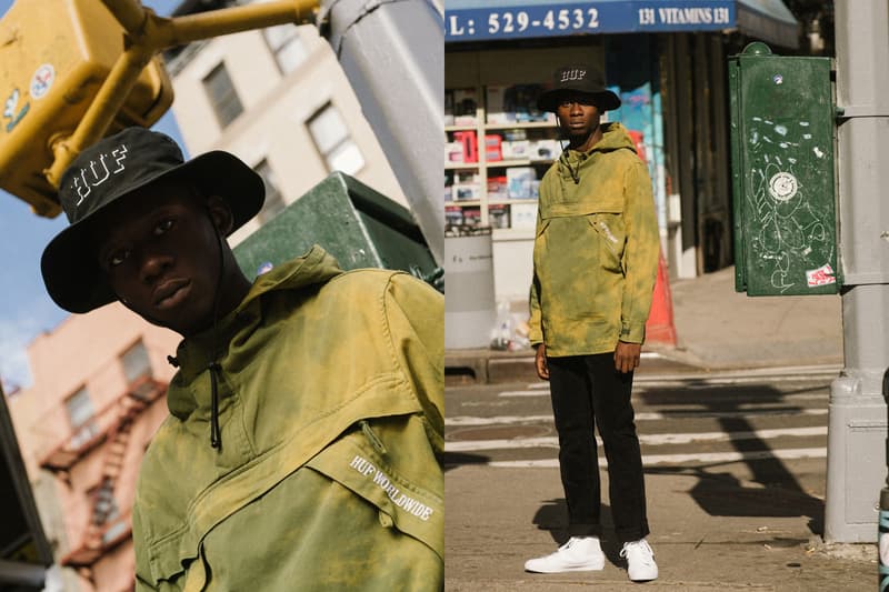 huf spring 2019 summer lookbook editorial clothes anorak jacket hoodie tee t shirt outerwear buy cost price pricing clothing streetwear california skating skate collection line info details hats shoes sneakers accessories apparel