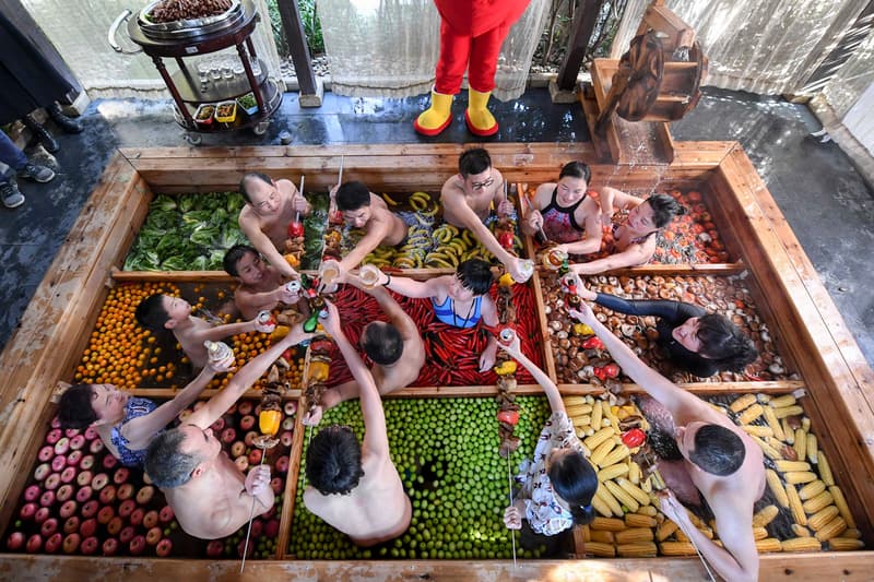 chinese new year human hot pot first world hotel hangzhou Zhejiang china