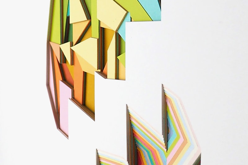 huntz liu paper cuts giant robot exhibition artworks 