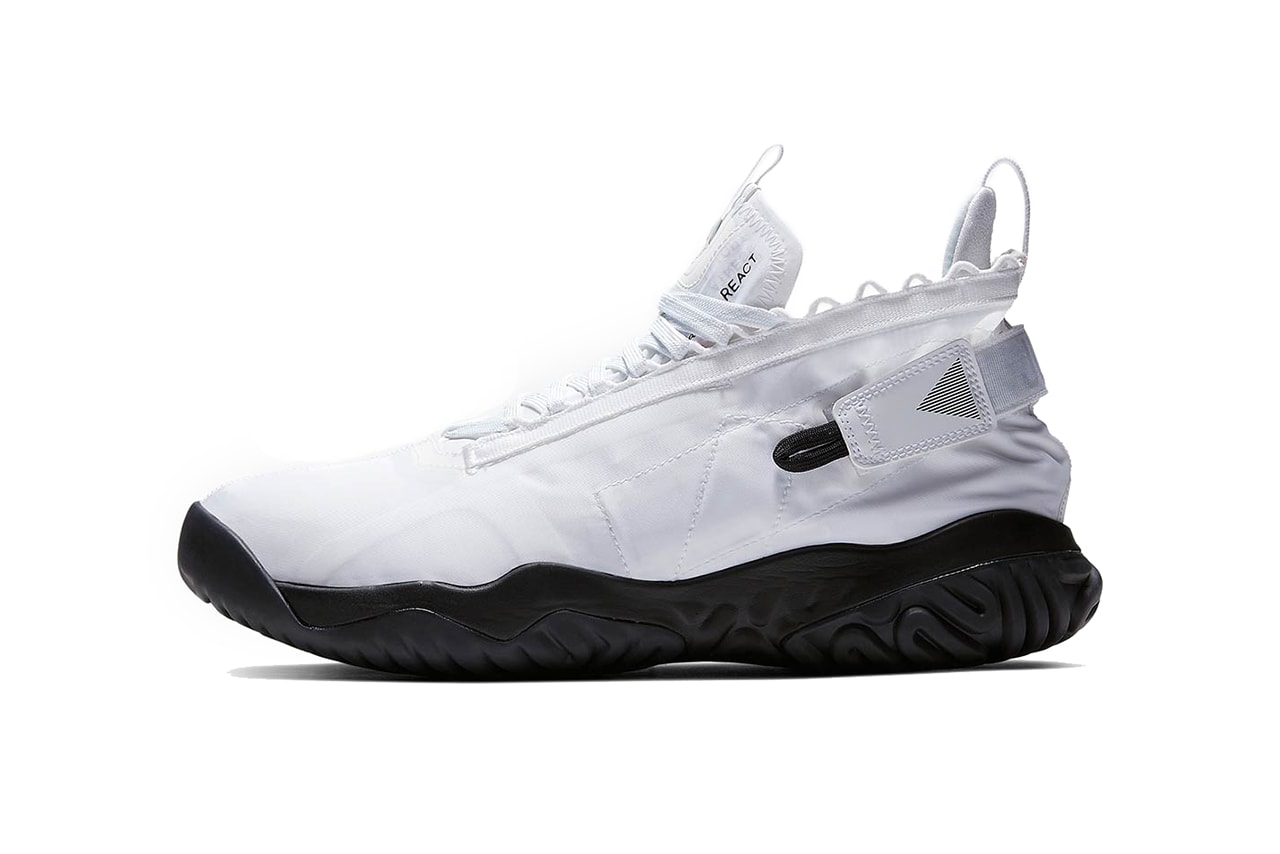 jordan brand proto react 2019 footwear white black metallic silver white sail