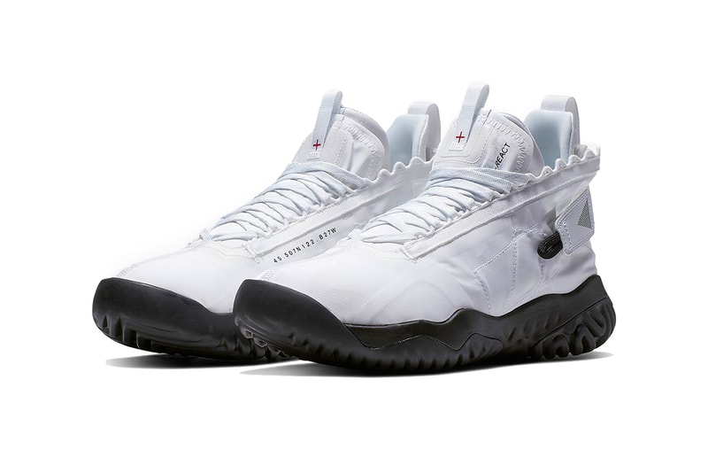 jordan brand proto react 2019 footwear white black metallic silver white sail