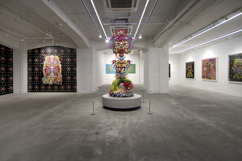 keiichi tanaami adidas originals nanzuka underground exhibition paintings artworks installation sculptures