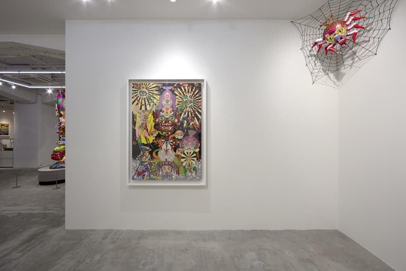 keiichi tanaami adidas originals nanzuka underground exhibition paintings artworks installation sculptures