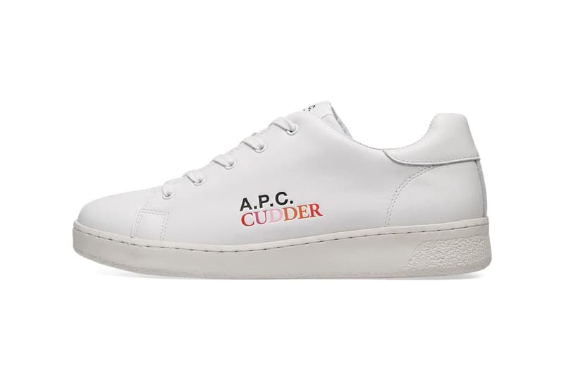 Kid Cudi x A.P.C. Collaboration Available Now petit standard dream on cardigan tennis minimal sneakers south salopette overalls bold stripe tee splash tee release info price