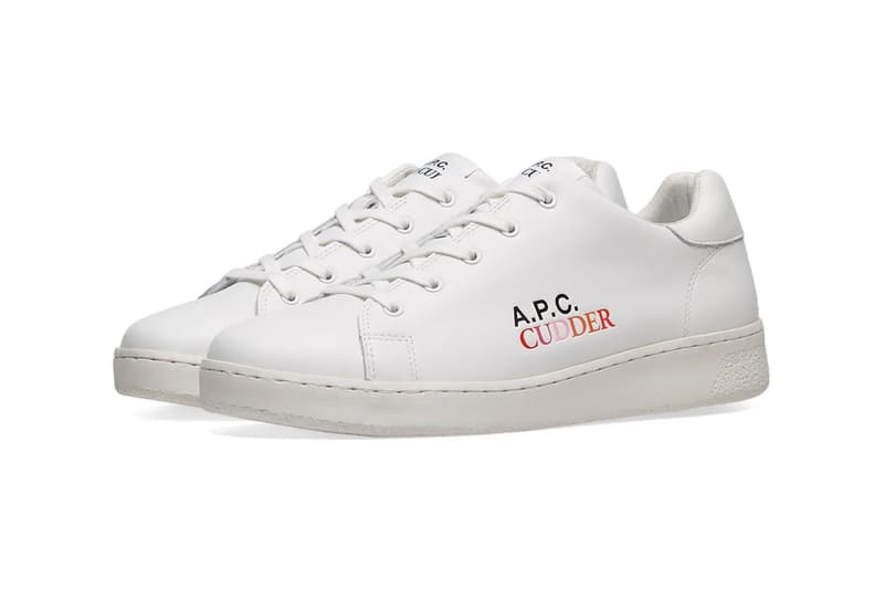 Kid Cudi x A.P.C. Collaboration Available Now petit standard dream on cardigan tennis minimal sneakers south salopette overalls bold stripe tee splash tee release info price