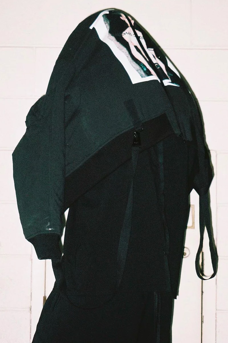 KOMAKINO Spring Summer 2019 /017 Editorial jacket hoodie t shirt pants graphics David Cronenberg Crash