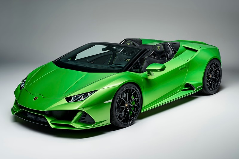 Lamborghini Huracan Evo Spyder Performante Engine Geneva Motor Show 2019 Convertible Drop Top 640 hp 600 Nm torque Automobili 