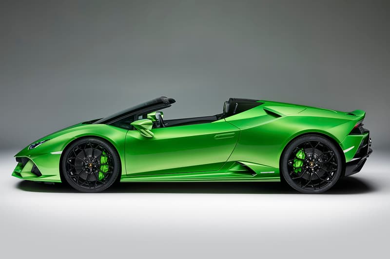 Lamborghini Huracan Evo Spyder Performante Engine Geneva Motor Show 2019 Convertible Drop Top 640 hp 600 Nm torque Automobili