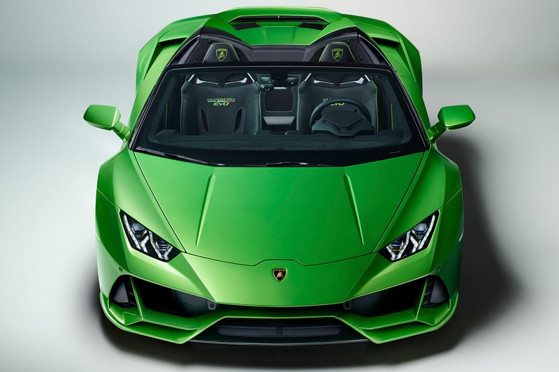 Lamborghini Huracan Evo Spyder Performante Engine Geneva Motor Show 2019 Convertible Drop Top 640 hp 600 Nm torque Automobili 
