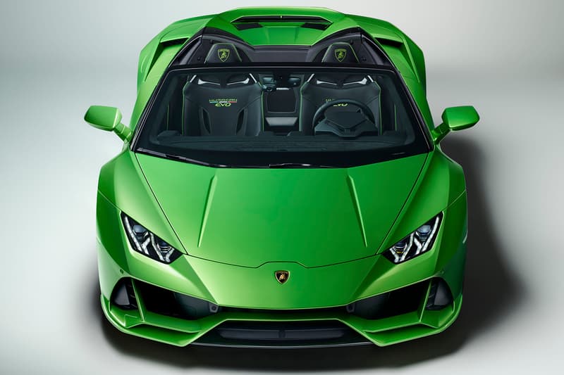 Lamborghini Huracan Evo Spyder Performante Engine Geneva Motor Show 2019 Convertible Drop Top 640 hp 600 Nm torque Automobili