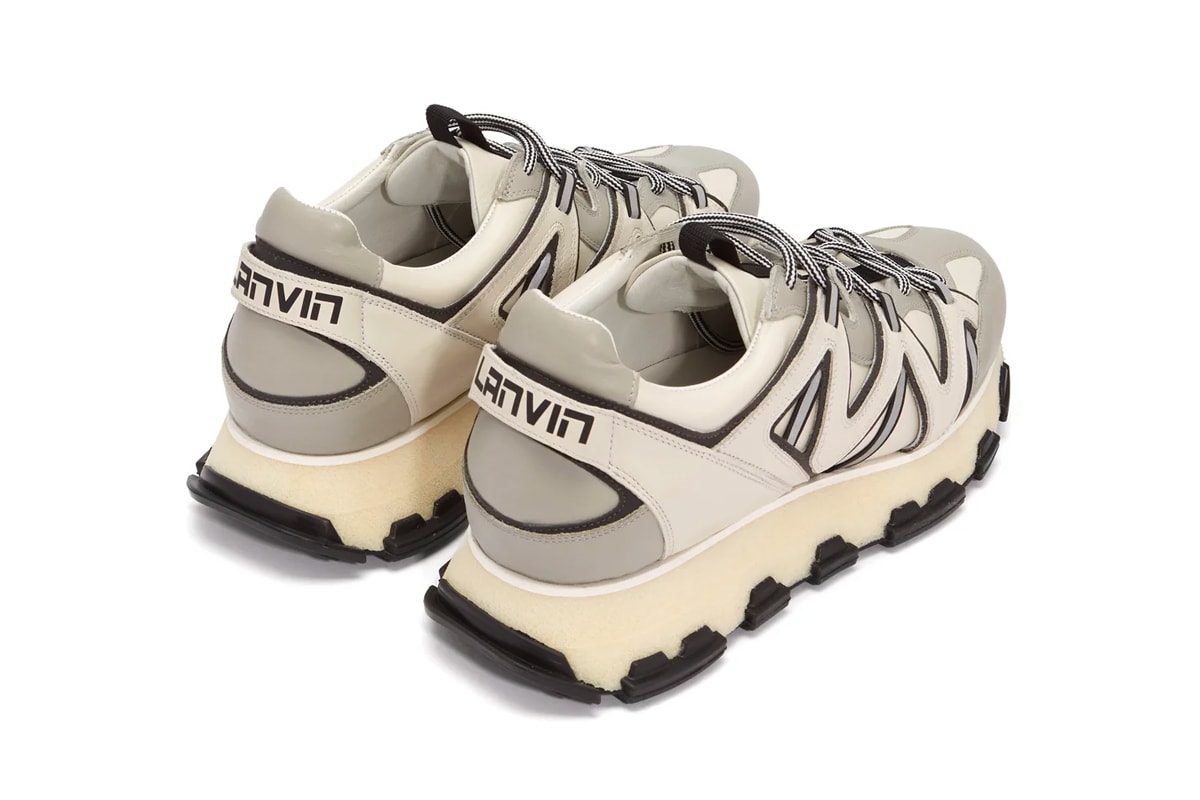 Lanvin Lightning Sneaker White Grey Release