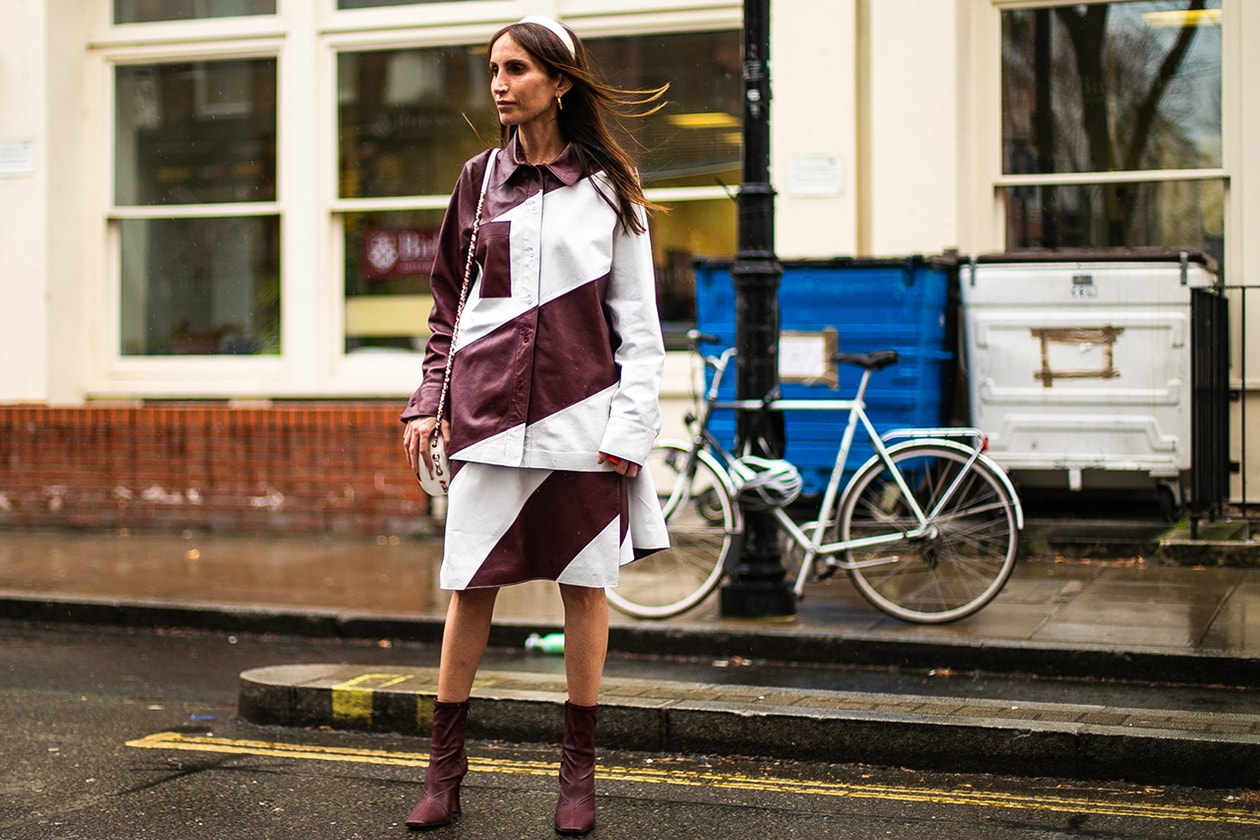 London Fashion Week Street Style FW19 Fall Winter 2019 Streetsnaps Fashion Clothing Cheyenne Maya Carty Victoria Secret Model VLTN White Boots Valentino Garavani Blazer Prada Scarf Bucket Hats Romeo Juliet Shorts Prada Milano Bag Jacket Puffer Jacket Jackets Coats Palace Skateboards Balaclava Accessories Earrings Necklaces Jewelry Aries Arise Layers Layered Clothing Off-White Virgil Abloh Sita Abellan Burberry Trench Coat JW Anderson Jonathan Ganni Chanel Skirt Waterproof Rain Gucci Balenciaga Comme Des Garçons SHIRT Versace Headband Jasper Conran Stripes Checks Striped Checkered Patterns