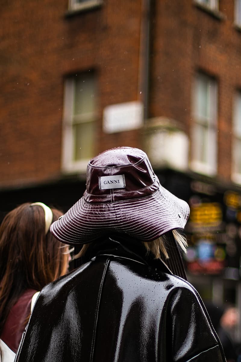 London Fashion Week Street Style FW19 Fall Winter 2019 Streetsnaps Fashion Clothing Cheyenne Maya Carty Victoria Secret Model VLTN White Boots Valentino Garavani Blazer Prada Scarf Bucket Hats Romeo Juliet Shorts Prada Milano Bag Jacket Puffer Jacket Jackets Coats Palace Skateboards Balaclava Accessories Earrings Necklaces Jewelry Aries Arise Layers Layered Clothing Off-White Virgil Abloh Sita Abellan Burberry Trench Coat JW Anderson Jonathan Ganni Chanel Skirt Waterproof Rain Gucci Balenciaga Comme Des Garçons SHIRT Versace Headband Jasper Conran Stripes Checks Striped Checkered Patterns