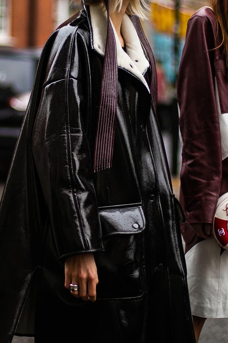London Fashion Week Street Style FW19 Fall Winter 2019 Streetsnaps Fashion Clothing Cheyenne Maya Carty Victoria Secret Model VLTN White Boots Valentino Garavani Blazer Prada Scarf Bucket Hats Romeo Juliet Shorts Prada Milano Bag Jacket Puffer Jacket Jackets Coats Palace Skateboards Balaclava Accessories Earrings Necklaces Jewelry Aries Arise Layers Layered Clothing Off-White Virgil Abloh Sita Abellan Burberry Trench Coat JW Anderson Jonathan Ganni Chanel Skirt Waterproof Rain Gucci Balenciaga Comme Des Garçons SHIRT Versace Headband Jasper Conran Stripes Checks Striped Checkered Patterns