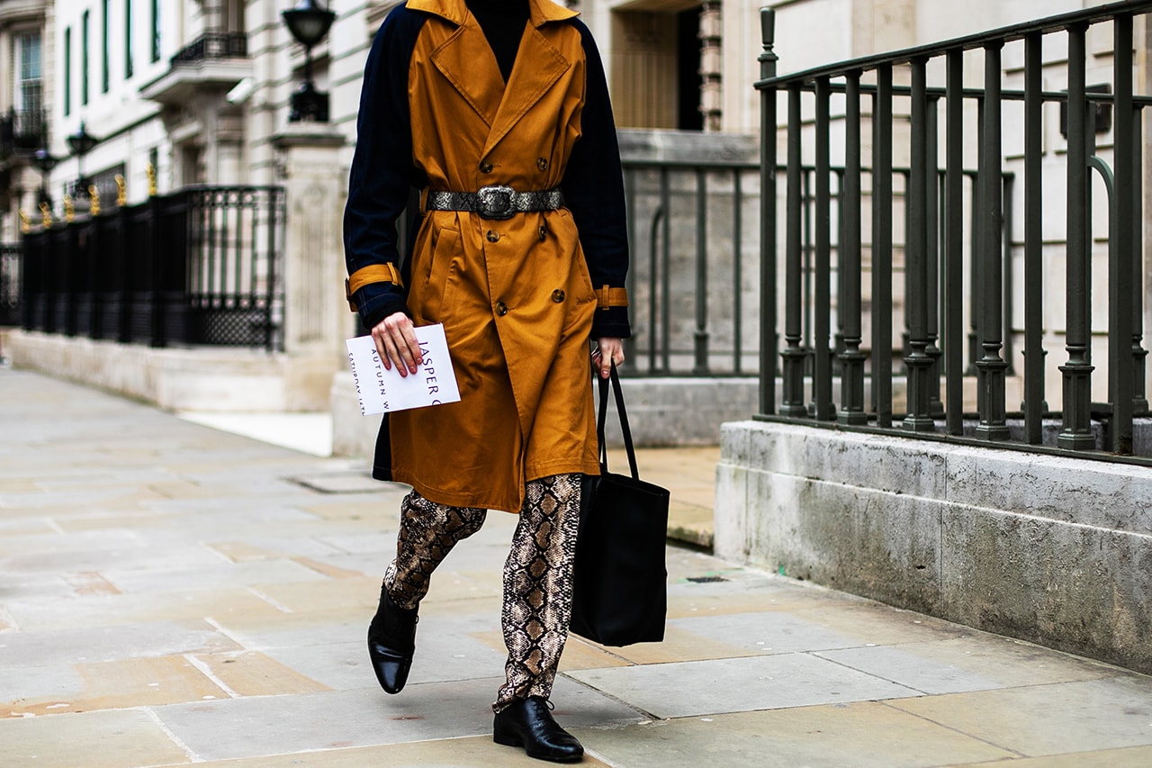 London Fashion Week Street Style FW19 Fall Winter 2019 Streetsnaps Fashion Clothing Cheyenne Maya Carty Victoria Secret Model VLTN White Boots Valentino Garavani Blazer Prada Scarf Bucket Hats Romeo Juliet Shorts Prada Milano Bag Jacket Puffer Jacket Jackets Coats Palace Skateboards Balaclava Accessories Earrings Necklaces Jewelry Aries Arise Layers Layered Clothing Off-White Virgil Abloh Sita Abellan Burberry Trench Coat JW Anderson Jonathan Ganni Chanel Skirt Waterproof Rain Gucci Balenciaga Comme Des Garçons SHIRT Versace Headband Jasper Conran Stripes Checks Striped Checkered Patterns