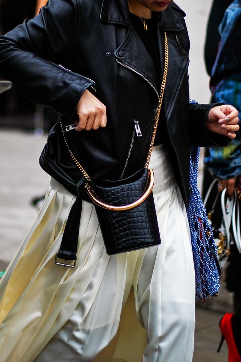 London Fashion Week Street Style FW19 Fall Winter 2019 Streetsnaps Fashion Clothing Cheyenne Maya Carty Victoria Secret Model VLTN White Boots Valentino Garavani Blazer Prada Scarf Bucket Hats Romeo Juliet Shorts Prada Milano Bag Jacket Puffer Jacket Jackets Coats Palace Skateboards Balaclava Accessories Earrings Necklaces Jewelry Aries Arise Layers Layered Clothing Off-White Virgil Abloh Sita Abellan Burberry Trench Coat JW Anderson Jonathan Ganni Chanel Skirt Waterproof Rain Gucci Balenciaga Comme Des Garçons SHIRT Versace Headband Jasper Conran Stripes Checks Striped Checkered Patterns