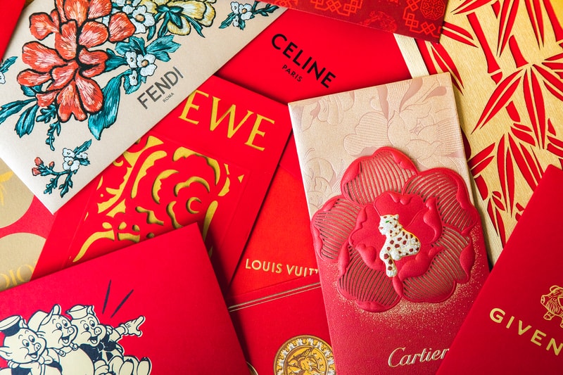 Lunar New Year Red Pockets Hypebeast Top Picks  Gucci Louis Vuitton Fendi Celine Loewe Cartier Versace Givenchy Dior