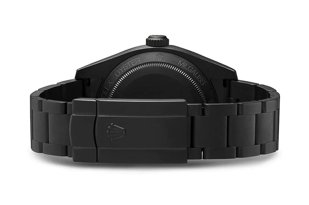 MAD Paris Rolex Milgauss Matte Black Steel Sapphire Embellishment Buy Cop Purchase Closer Look Details Release Information