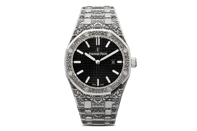 Mad Paris Audemars Piguet Royal Oak 33mm Release Info Grande Fleur Engraved Silver Black