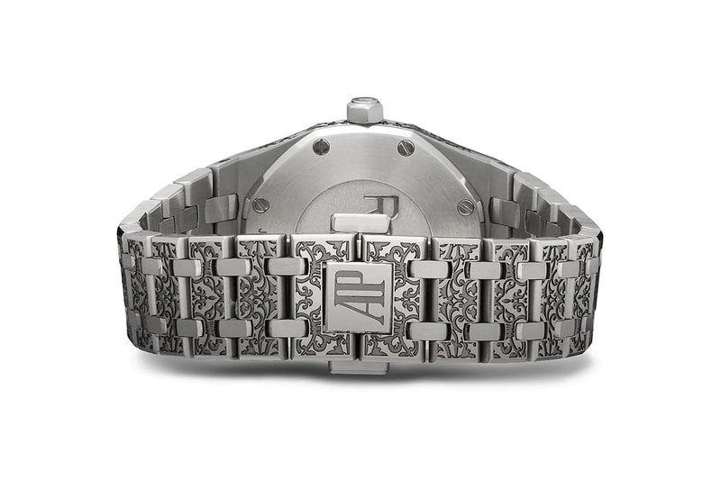 Mad Paris Audemars Piguet Royal Oak 33mm Release Info Grande Fleur Engraved Silver Black