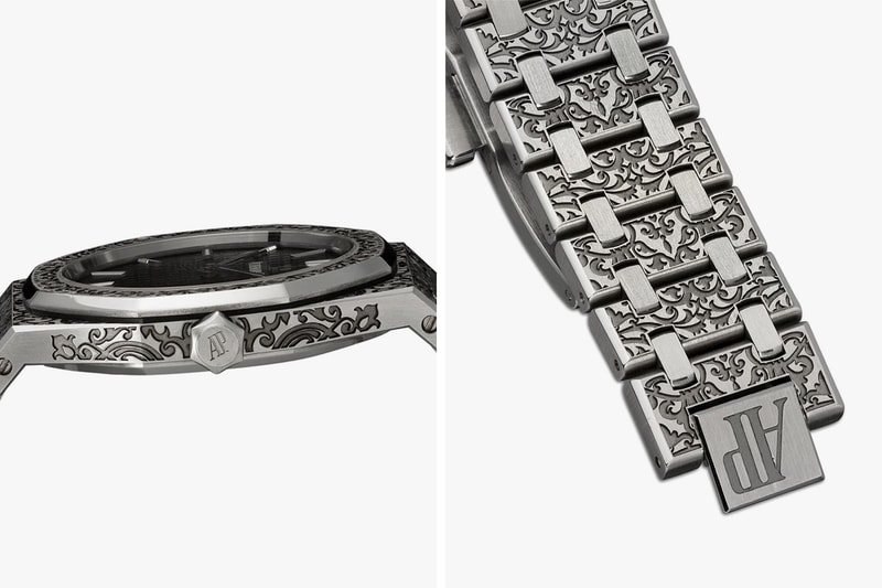 Mad Paris Audemars Piguet Royal Oak 33mm Release Info Grande Fleur Engraved Silver Black
