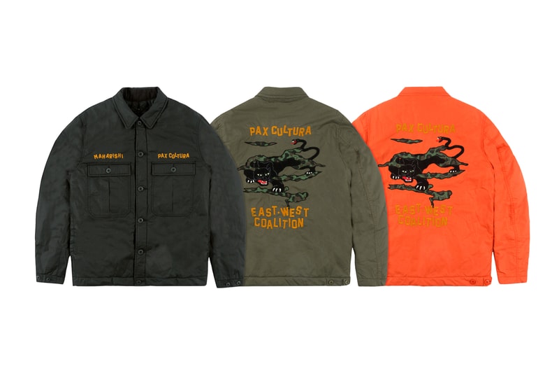 maharishi spring summer 2019 collection east west coalition military jacket capsule