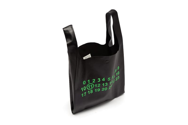 Maison Margiela Leather Logo Print Tote Bag Release