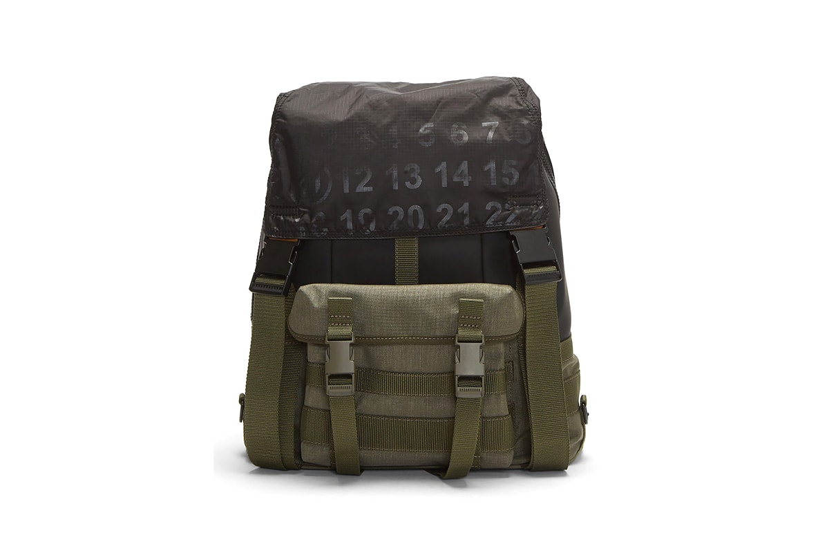 Maison Margiela Technical Numerical Backpack Release Info Khaki Black tactical LN CC