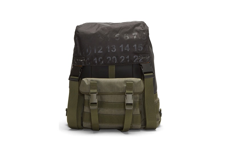Maison Margiela Technical Numerical Backpack Release Info Khaki Black tactical LN CC