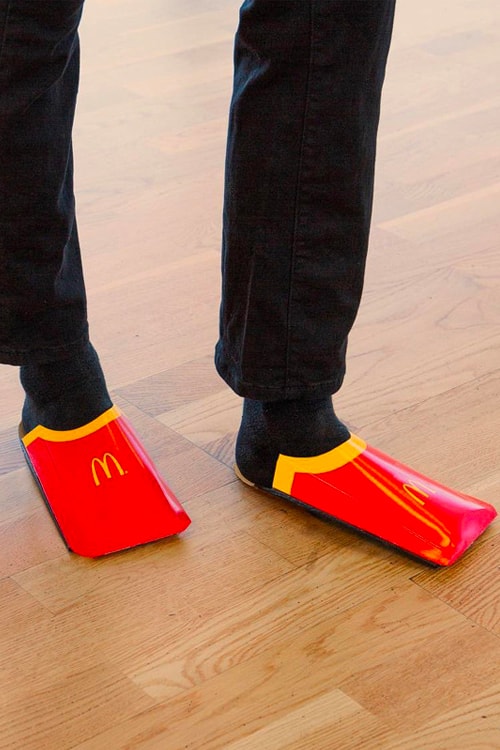 McDonald's Roasts Balenciaga Over French Fry Shoe inspired carton red yellow golden arches