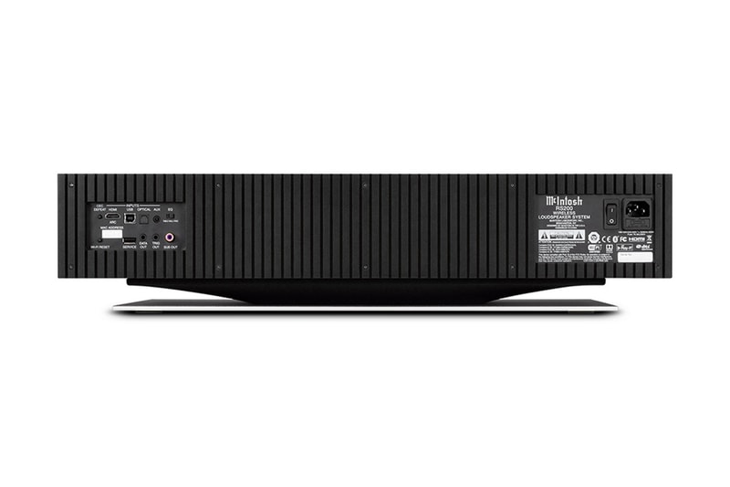 McIntosh Releases 650W RS200 Wireless Loudspeaker alexa enabled apple airplay 8 drivers (2) 4” x 6” woofers, (4) 2” midranges and (2) ¾” tweeters bluetooth 5.0 Qualcomm® aptX™ HD info price release 