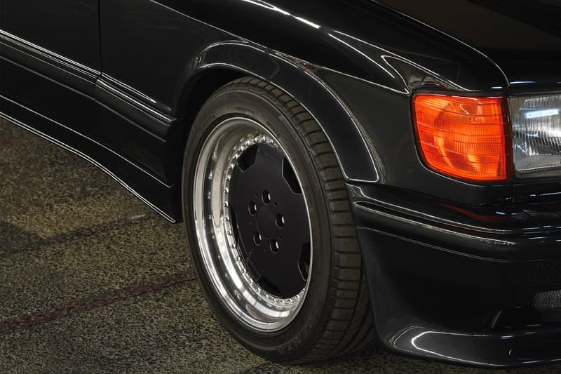 Mercedes Benz 1989 560 SEC AMG Wide Body Auction RM Sotheby's Benz Murdered-Out Blacked Out wide body Rims Engine 