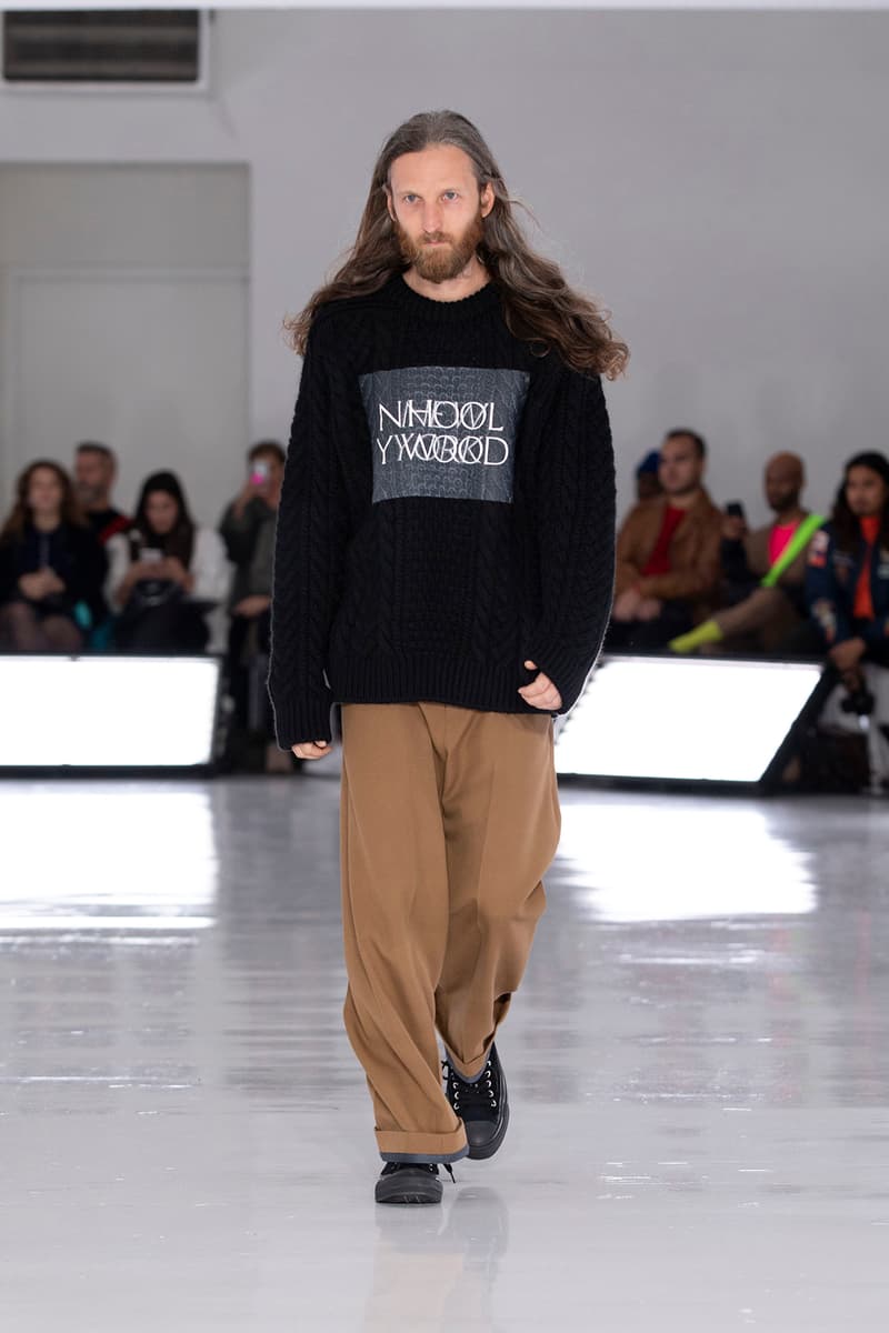 N.HOOLYWOOD Fall Winter 2019 NYFW Show Runway Mens New York Fashion Week Japanese fashion New Balance 996 Daisuke Obana outdoor