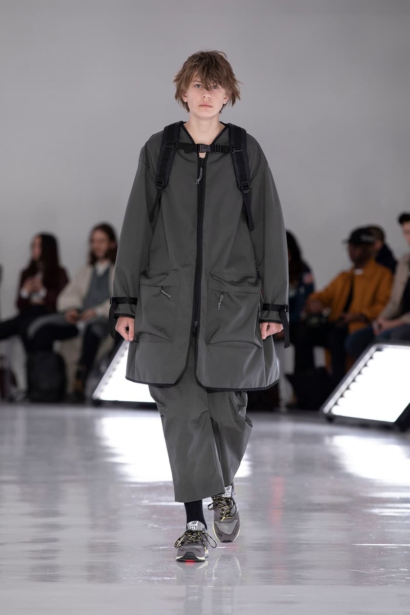 N.HOOLYWOOD Fall Winter 2019 NYFW Show Runway Mens New York Fashion Week Japanese fashion New Balance 996 Daisuke Obana outdoor 