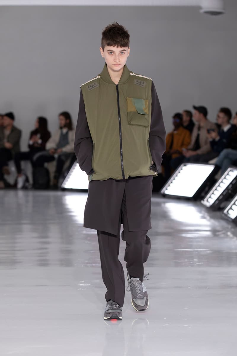 N.HOOLYWOOD Fall Winter 2019 NYFW Show Runway Mens New York Fashion Week Japanese fashion New Balance 996 Daisuke Obana outdoor 