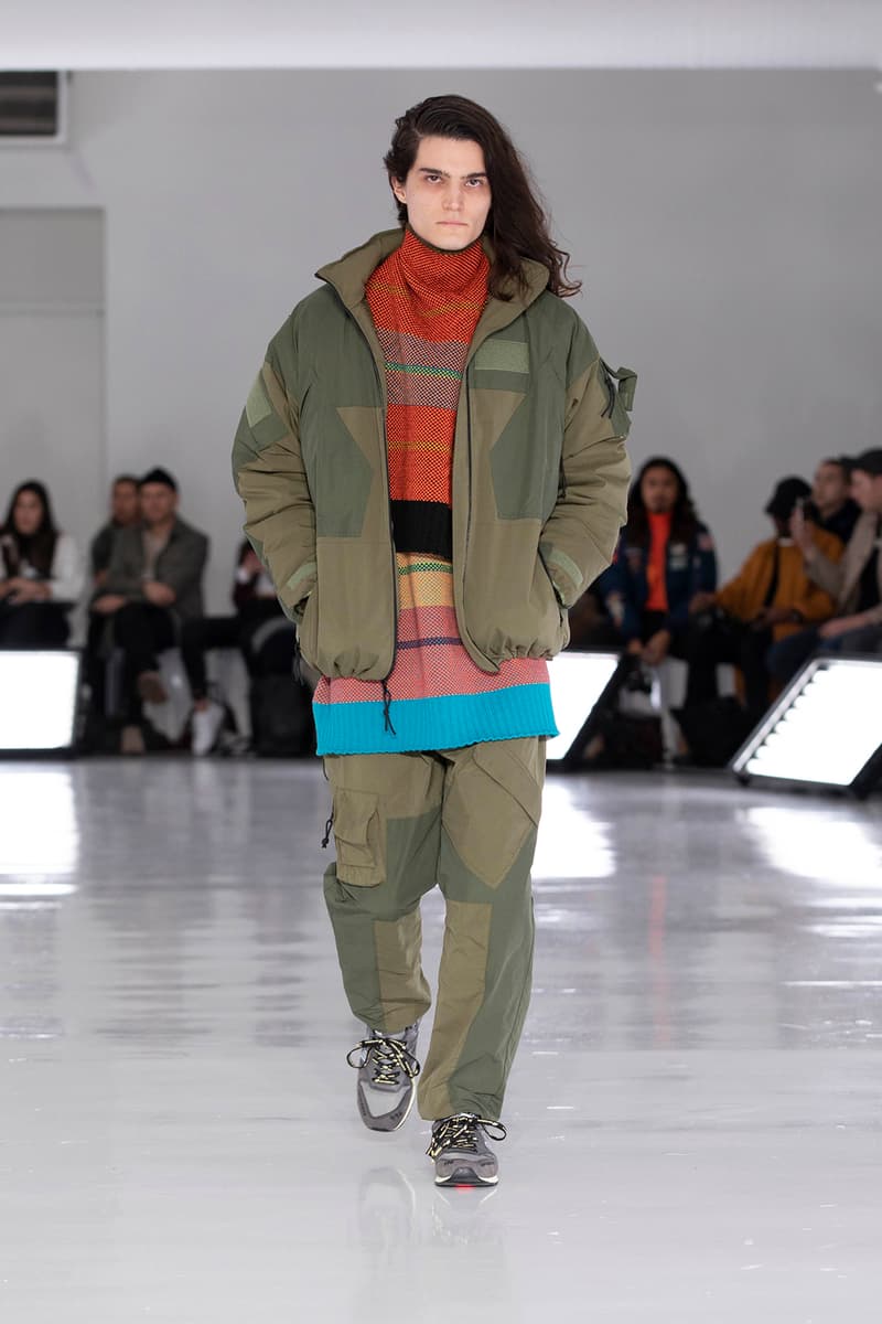 N.HOOLYWOOD Fall Winter 2019 NYFW Show Runway Mens New York Fashion Week Japanese fashion New Balance 996 Daisuke Obana outdoor 