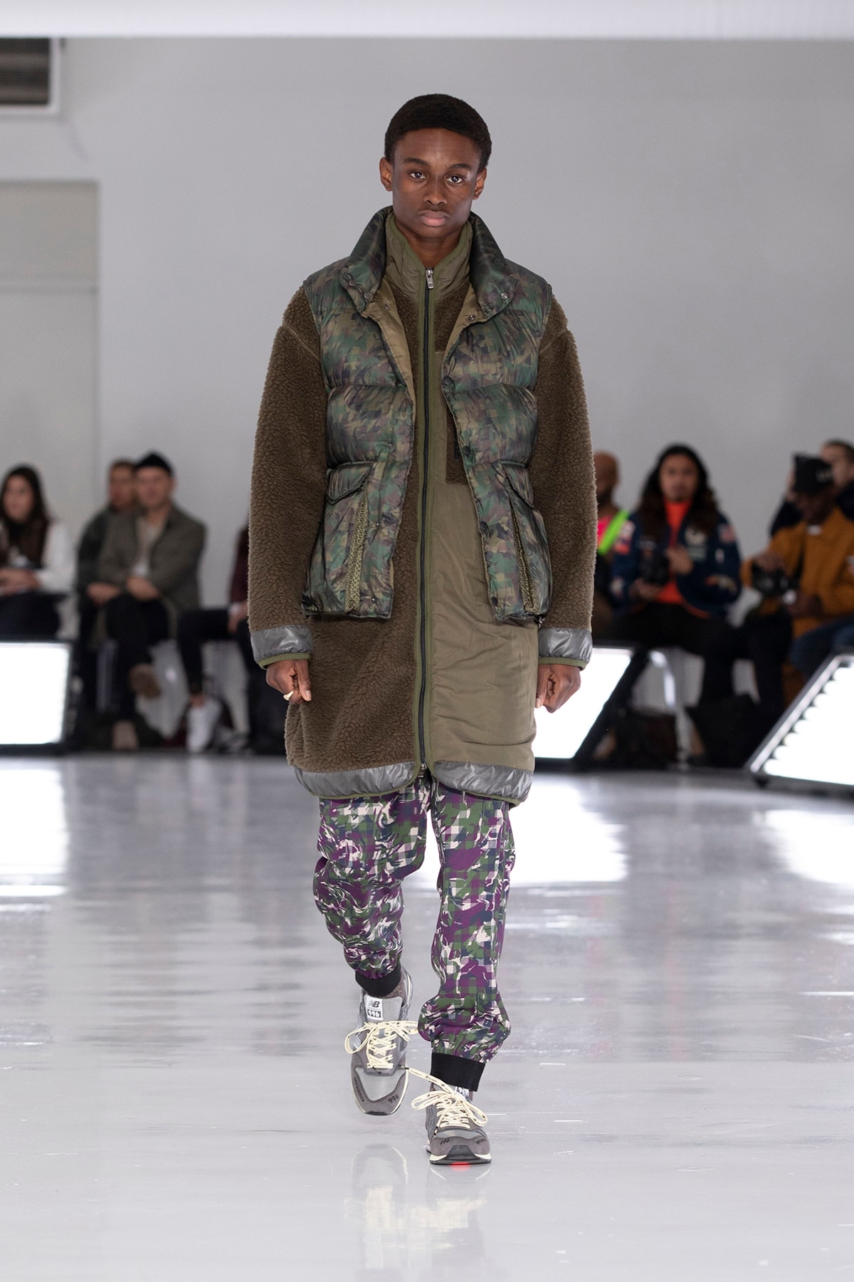 N.HOOLYWOOD Fall Winter 2019 NYFW Show Runway Mens New York Fashion Week Japanese fashion New Balance 996 Daisuke Obana outdoor 