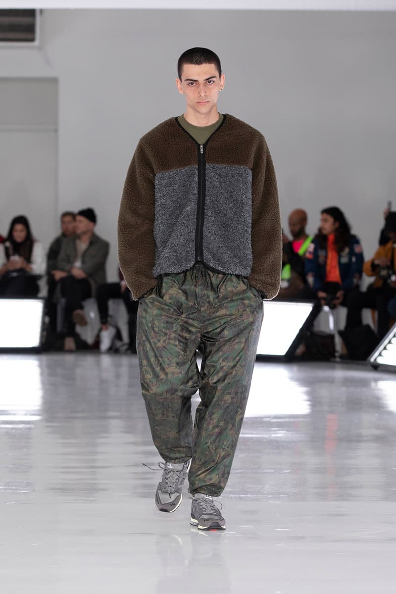 N.HOOLYWOOD Fall Winter 2019 NYFW Show Runway Mens New York Fashion Week Japanese fashion New Balance 996 Daisuke Obana outdoor 