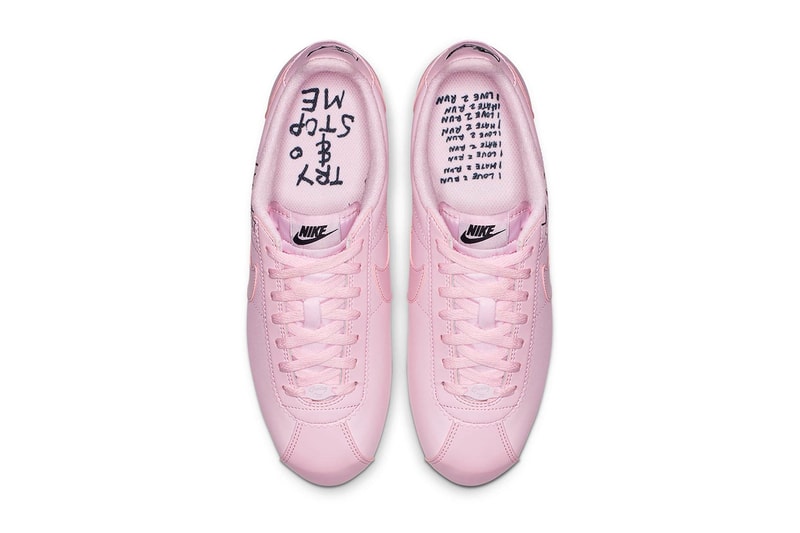 Nathan Bell x Nike Cortez Collaborative Sneaker pink white Pink Foam/Black/Sail/Pink Foam BV8165-600 White/Black/Pink Foam/White BV8165-100 release info stockist price