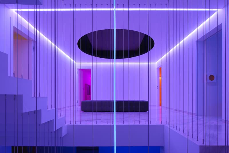 Rombo IV House mexico Miguel Ángel Aragones Architects architecture neon light house