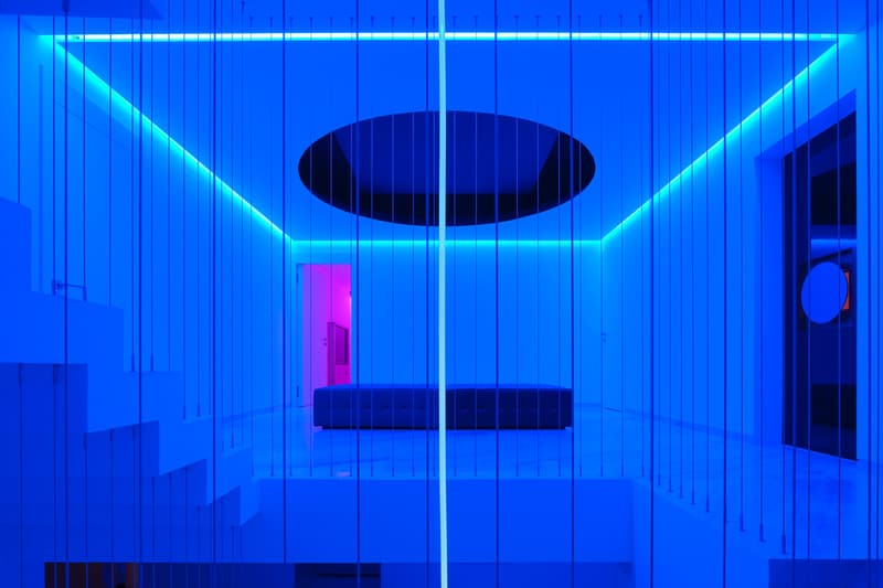 Rombo IV House mexico Miguel Ángel Aragones Architects architecture neon light house