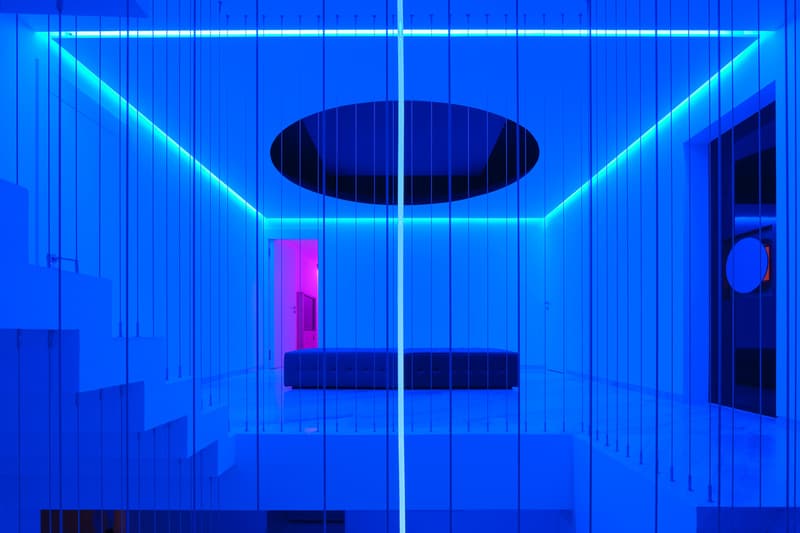 Rombo IV House mexico Miguel Ángel Aragones Architects architecture neon light house