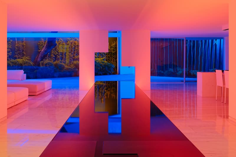 Rombo IV House mexico Miguel Ángel Aragones Architects architecture neon light house