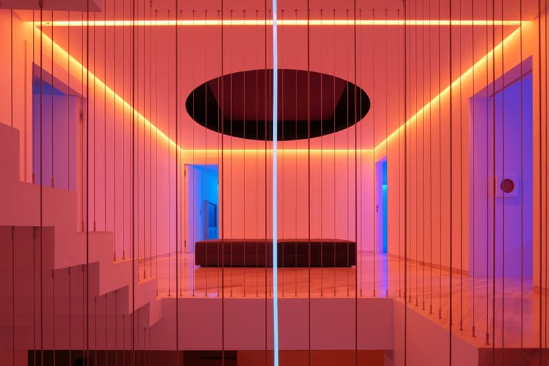 Rombo IV House mexico Miguel Ángel Aragones Architects architecture neon light house