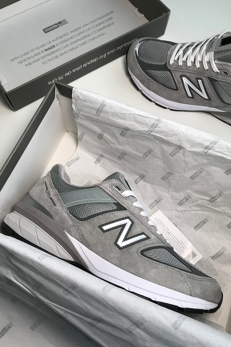 New Balance 990v5 First Look Closer Update 990 Sneaker Grey Suede Mesh Rubber Footwear Release Details
