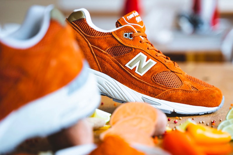 New Balance M991 Receives a Food-Inspired Colorway orange suede release drop date images price footwear info
