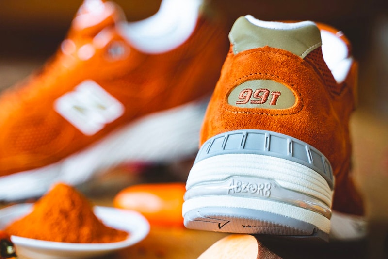 New Balance M991 Receives a Food-Inspired Colorway orange suede release drop date images price footwear info